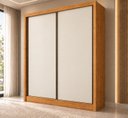 Ver imagem 1 de Guarda Roupa Solteiro MDF 2 Portas 3 Gavetas Ávila Marrom/Cinamomo Fendi