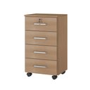 Ver imagem 2 de Gaveteiro para Escritório 4 Gavetas com Rodízios e Chave Gávea Móveis Leão