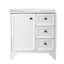 Ver imagem 1 de Gabinete Armário Banheiro Ditália C/pia Bn-05 Branco