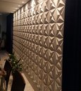 Ver imagem 5 de Kit 10 Placas Pvc 3d Revestimento de Parede Decorativa Estrelar 25 Cm