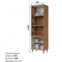 Ver imagem 3 de Paneleiro Torre Quente 2 Fornos 4 Portas Requinte Henn 71,5