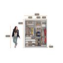 Ver imagem 4 de Guarda Roupa 2 Portas 3 Gavetas Porto Novo Horizonte