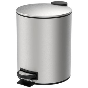 Lixeira para Banheiro e Cozinha Inox com Pedal Spin 20 Litros - Brinox
