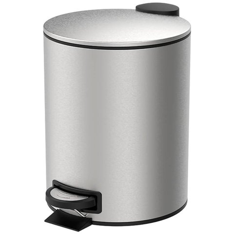 Lixeira para Banheiro e Cozinha Inox com Pedal Spin 20 Litros - Brinox