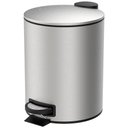 Ver imagem 1 de Lixeira para Banheiro e Cozinha Inox com Pedal Spin 20 Litros - Brinox