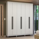 Ver imagem 1 de Guarda-Roupa Casal com Pés 6 Portas Batentes Venus Madesa