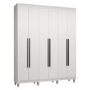 Ver imagem 3 de Guarda-Roupa Casal com Pés 6 Portas Batentes Venus Madesa