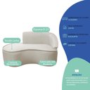 Ver imagem 6 de Kit Divã Recamier Orgânico Marrocos 160cm Lado Esquerdo e 2 Poltronas Amore Linho Bege