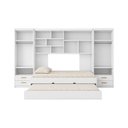 Ver imagem 4 de Conjunto Modulado Completo Chiara Quarto Infantil Roupeiro 6 Portas 4 Gavetas Bicama Branco Phoenix