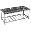 Ver imagem 1 de Fogão Industrial Stori Premium 10 Bocas 30x30 M17 Aço Inox 430 Metalmaq