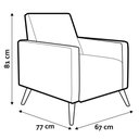 Ver imagem 3 de Poltrona de Amamentação Gabi Corino Azul Phoenix Baby