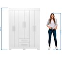 Ver imagem 7 de Guarda-roupa Nt 6015 Branco com Rosa - Notavel