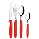 Ver mais imagens de Caçarola Turim Alumínio Chumbo Antiaderente 2,8l + Faqueiro Ipanema Vermelho 24pc + Wok Loreto 3,