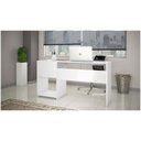Ver imagem 2 de Mesa Home Office 51015 Para Quarto E Escritório 2 Gavetas Notável Branco