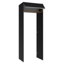 Ver imagem 7 de Porta-geladeira 83 Cm 1 Porta Basculante Preto/rustic/preto Glamy Madesa