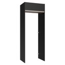 Ver imagem 1 de Porta-geladeira 83 Cm 1 Porta Basculante Preto/rustic/preto Glamy Madesa
