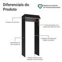 Ver imagem 3 de Porta-geladeira 83 Cm 1 Porta Basculante Preto/rustic/preto Glamy Madesa