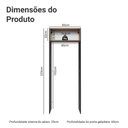 Ver imagem 2 de Porta-geladeira 83 Cm 1 Porta Basculante Preto/rustic/preto Glamy Madesa