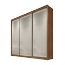 Ver imagem 2 de Guarda Roupa Casal MDF 3 Portas 6 Gavetas Montreal Marrom/Cumaru Fendi