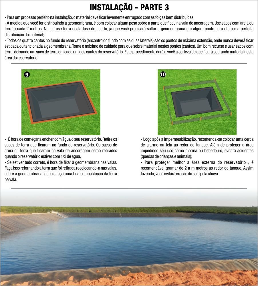 Lona Geomembrana Pead 0,3mm- 40 X 10 (400mts²) - 6