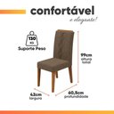 Ver imagem 5 de Conjunto de 2 Cadeiras Estofada Sala de Jantar Tati