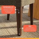 Ver imagem 2 de Conjunto de 2 Cadeiras Estofada Sala de Jantar Tati