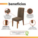 Ver imagem 4 de Conjunto de 2 Cadeiras Estofada Sala de Jantar Tati