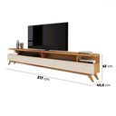 Ver imagem 4 de Rack para Tv 86 Polegadas Cruise 3 Gavetas Nature/off White - Pnr Móveis