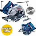 Ver imagem 1 de Serra Circular Bosch GKS-150 1500W 127V Elétrica + Disco 24 Dentes Com Vídea P/ Marcenaria