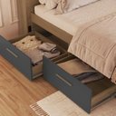 Ver mais imagens de Cama de Casal com 6 Gavetas e Cabeceira LED Genebra