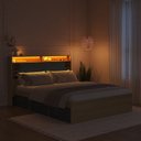 Ver imagem 6 de Cama de Casal com 6 Gavetas e Cabeceira LED Genebra