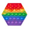 Fidget Toys Pop It Hexágonal Bolinha De Apertar Anti Stress - 1