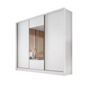 Ver imagem 1 de Guarda Roupa Casal MDF com Espelho 3 Portas 6 Gavetas Montreal Branco