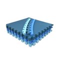 Ver imagem 2 de Kit 10 Tatame Eva Linha Premium 50x50x2cm 20mm Tons de Azul