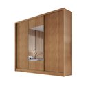 Ver imagem 3 de Guarda Roupa Casal em MDF com Espelho 3 Portas 6 Gavetas Montreal Marrom/Cumaru