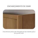 Ver imagem 6 de Guarda Roupa Casal em MDF com Espelho 3 Portas 6 Gavetas Montreal Marrom/Cumaru