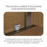 Guarda Roupa Casal em MDF com Espelho 3 Portas 6 Gavetas Montreal  - 8