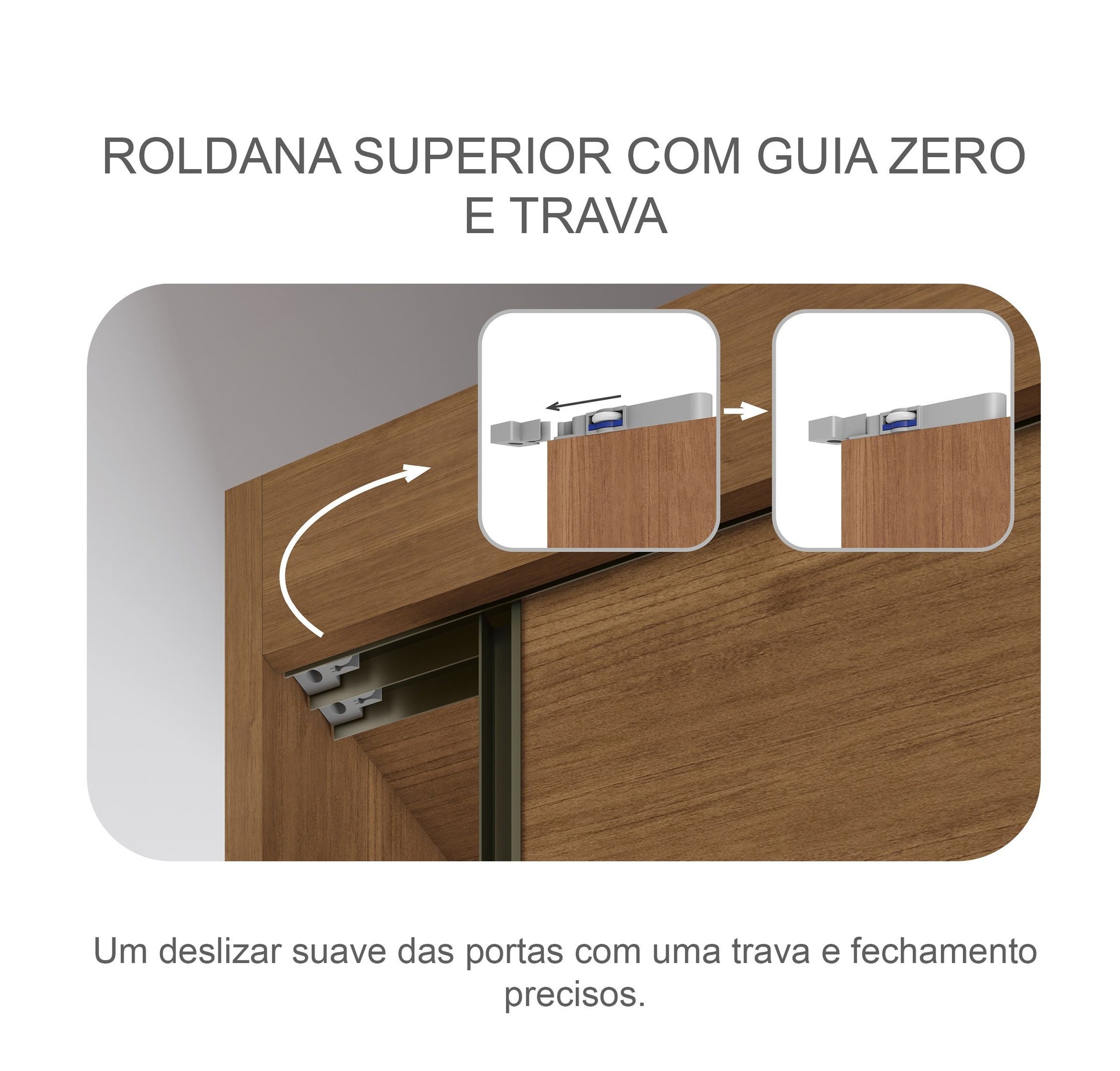 Guarda Roupa Casal em MDF com Espelho 3 Portas 6 Gavetas Montreal  - 10