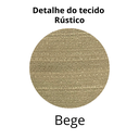 Ver imagem 2 de Cortina Rústica 300x250 Bege Ilhós Cromado Charme Admirare