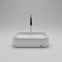 Ver imagem 3 de Cuba para Bnheiro Lavabo Sobrepor 41x28cm Branco Perolado Premium