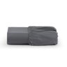 Kit Roupa de Cama 400 Fios Solteiro 2 Peças Toque de Cetim Cor:cinza - 3