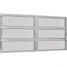Janela Basculante de Alumínio 1,00 X 1,20 Branco Duplo - 2