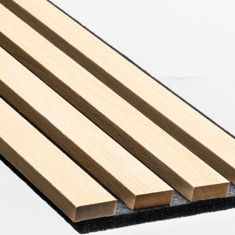 Painel Ripado Acústico Barra 2,85m Maple Graddus