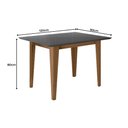 Ver imagem 3 de Mesa de Jantar Retangular com Vidro 4 Lugares 120cm sem Cadeiras Kate Poliman Móveis