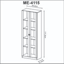 Ver imagem 6 de Kit 2 Armários para Escritório 2 Portas de Vidro ME4115 Tecno Mobili