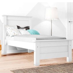 Cama Solteiro Siena Branco - Móveis Lanza - 2