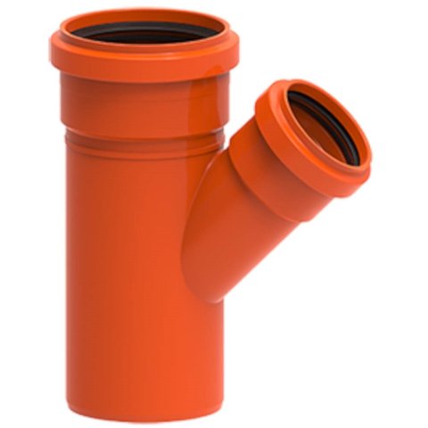 Junção Simples de Esgoto 50x50mm Redux Dn50 Laranja - 100002831 - Tigre