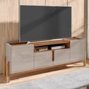 Ver imagem 2 de Rack Bancada Lizz 190cm Off White/cedro para Tv até 60” - Casa D