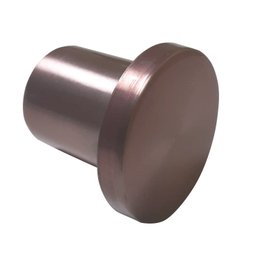 Espelho Adnet 50cm Redondo Rosê Gold Alça Preta com Pino de Pendurar Rosê Gold - 4