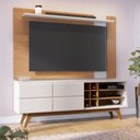 Ver imagem 1 de Rack com Painel Extensível para TV até 70 Polegadas 180CMX172,2cm Pés em Madeira Maciça Adega Noronha Marrom